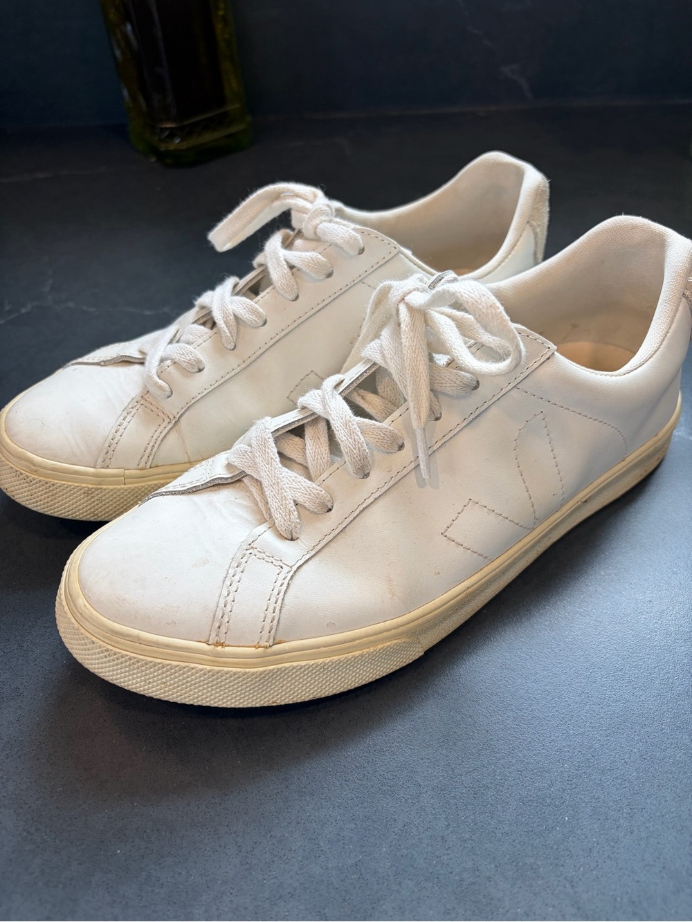 Veja White Leather Sneakers